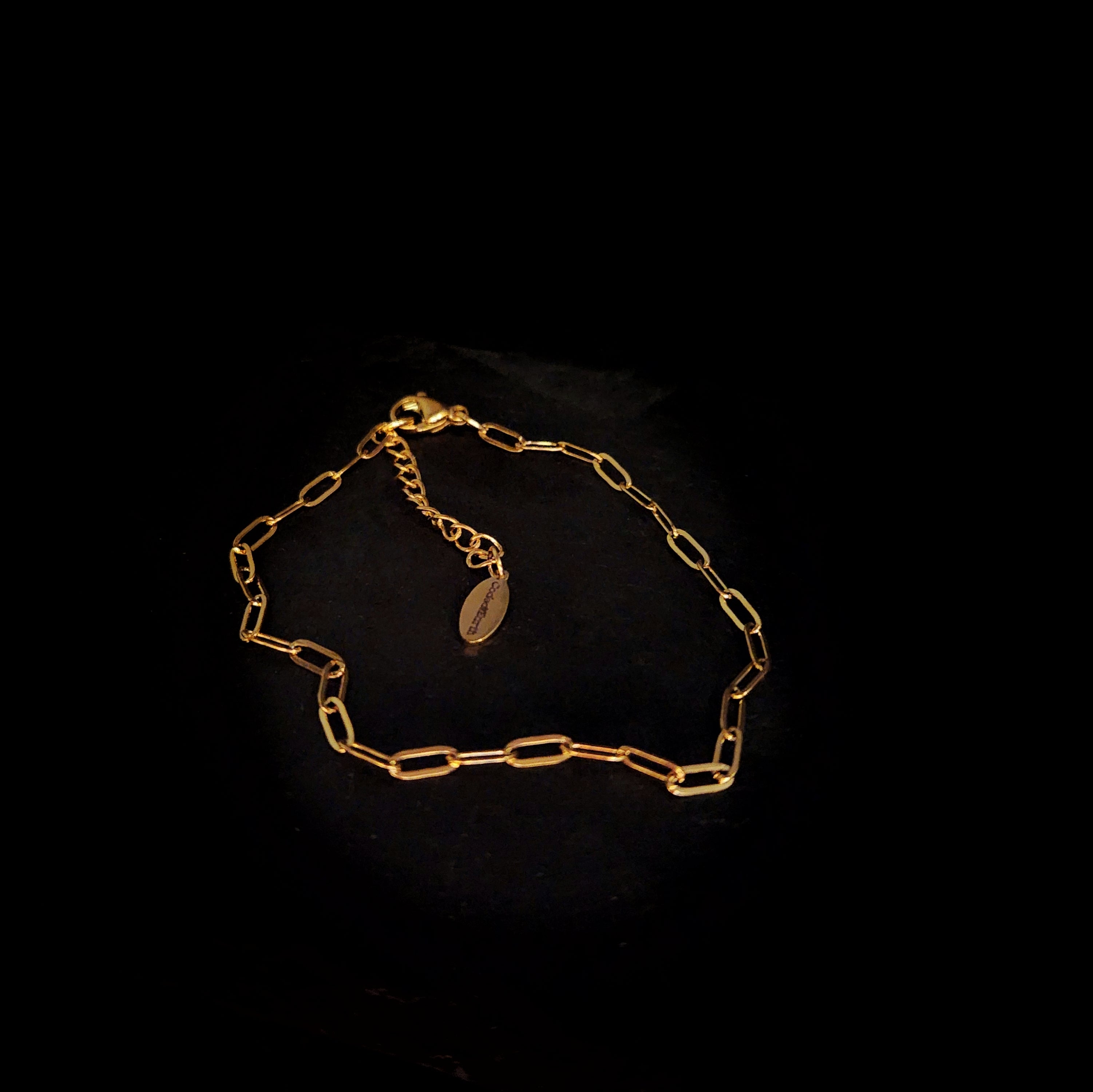 Gold Plated Stainless Steel Paperclip Bracelet - NovaSmartLinks