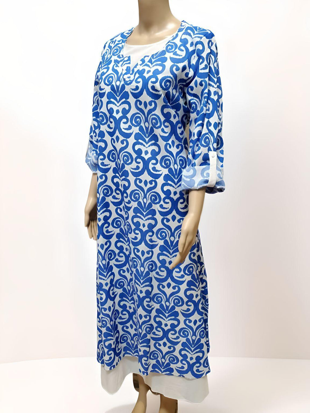Printed Long Dress - NovaSmartLinks