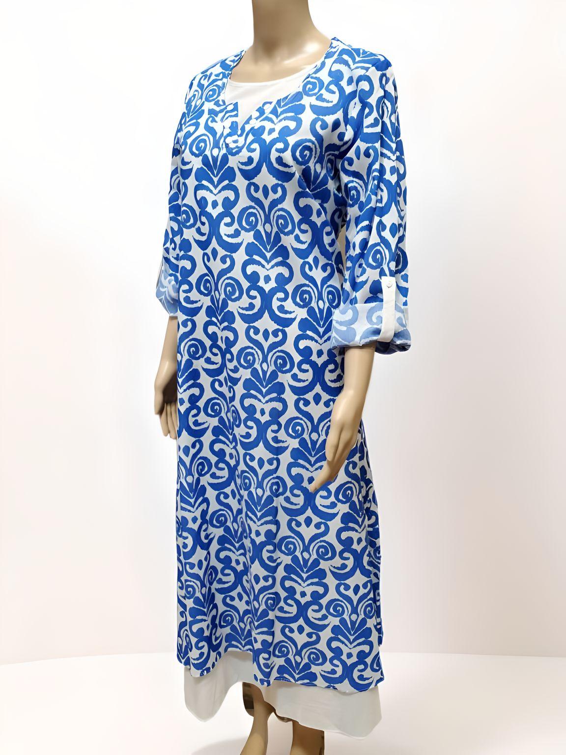 Printed Long Dress - NovaSmartLinks