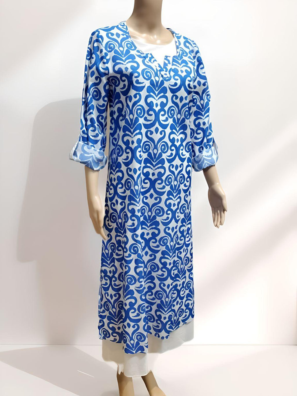 Printed Long Dress - NovaSmartLinks