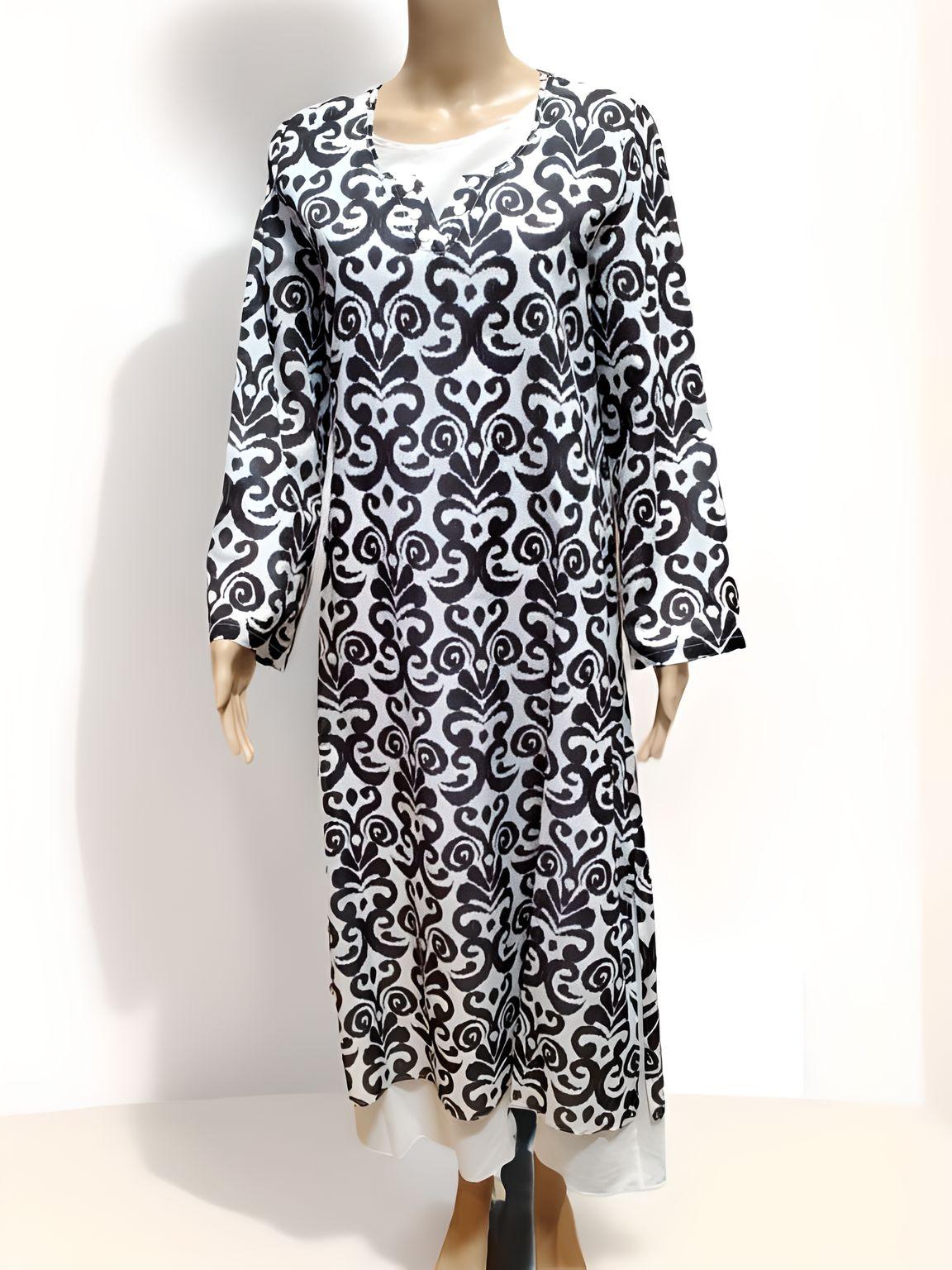 Printed Long Dress - NovaSmartLinks