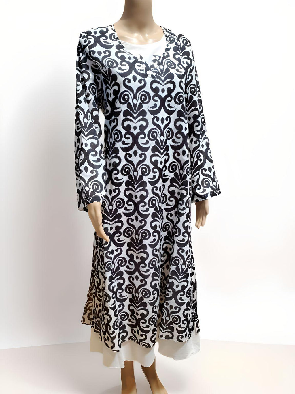 Printed Long Dress - NovaSmartLinks