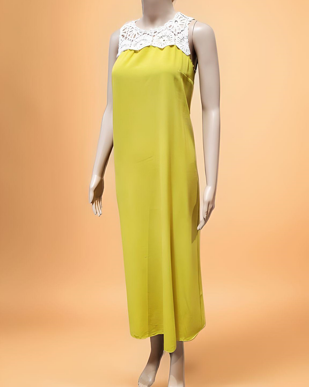 Sleeveless Long Dress with Crochet - NovaSmartLinks