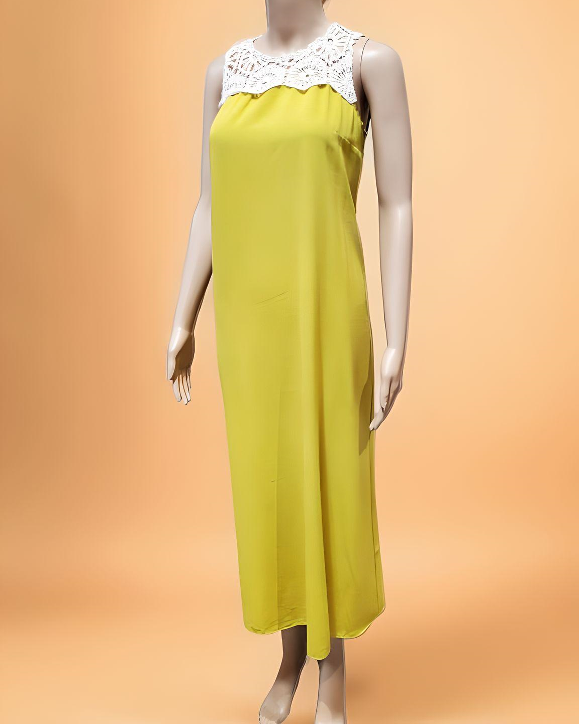 Sleeveless Long Dress with Crochet - NovaSmartLinks