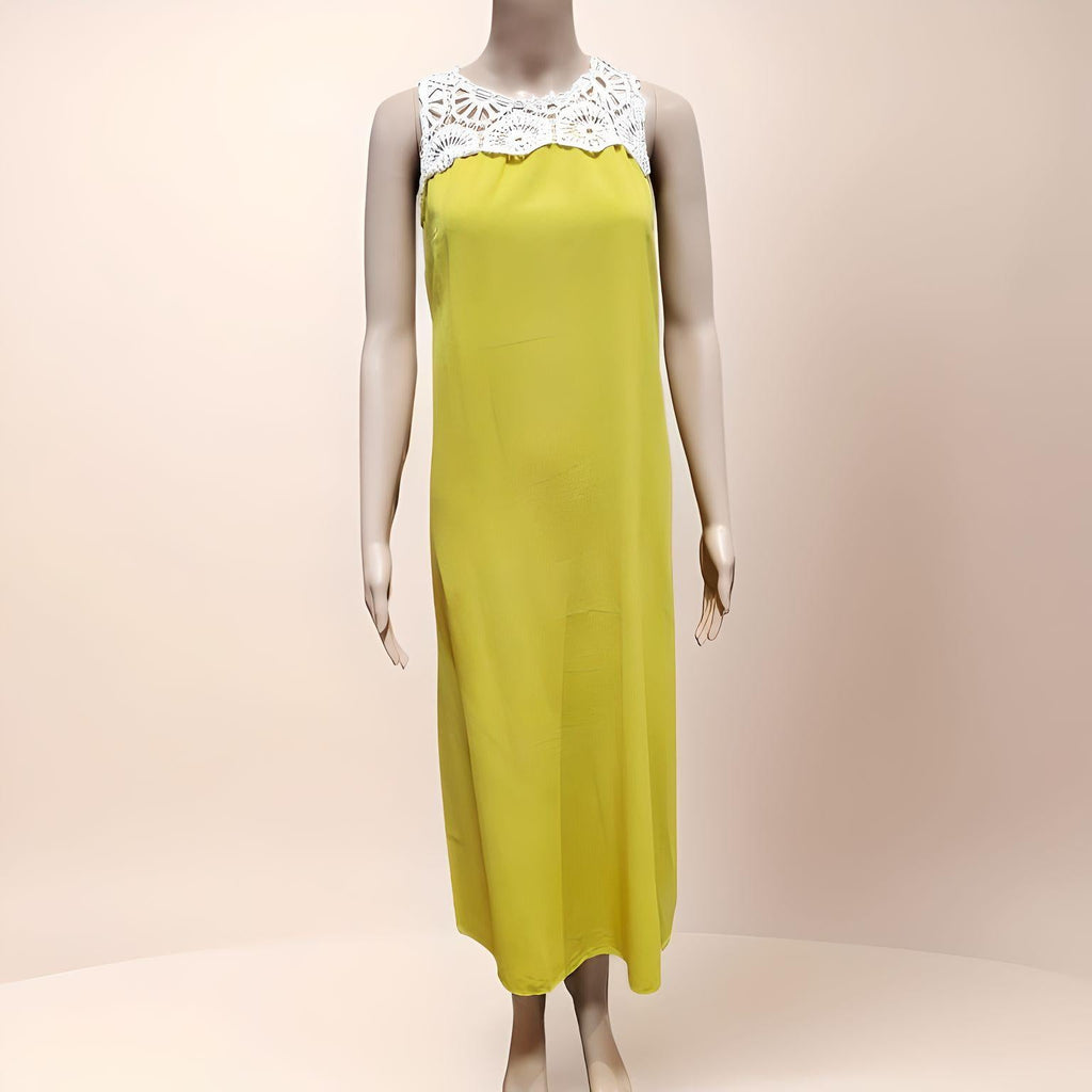 Sleeveless Long Dress with Crochet - NovaSmartLinks