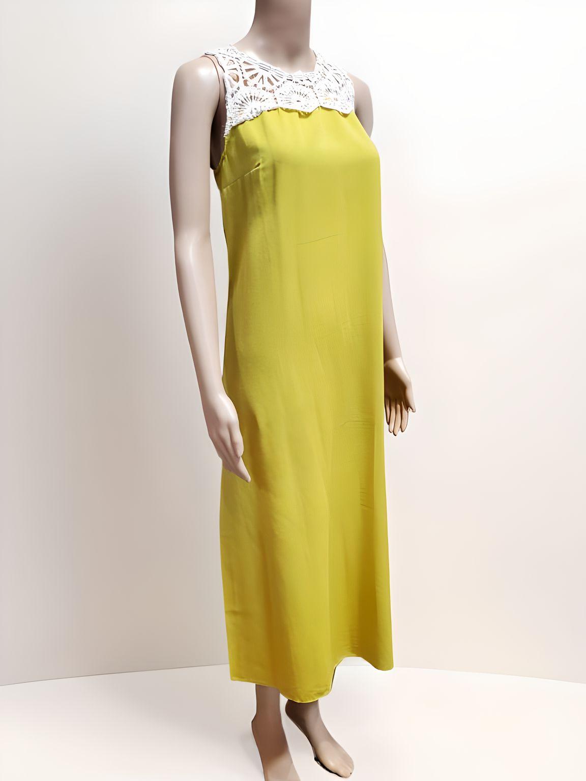 Sleeveless Long Dress with Crochet - NovaSmartLinks