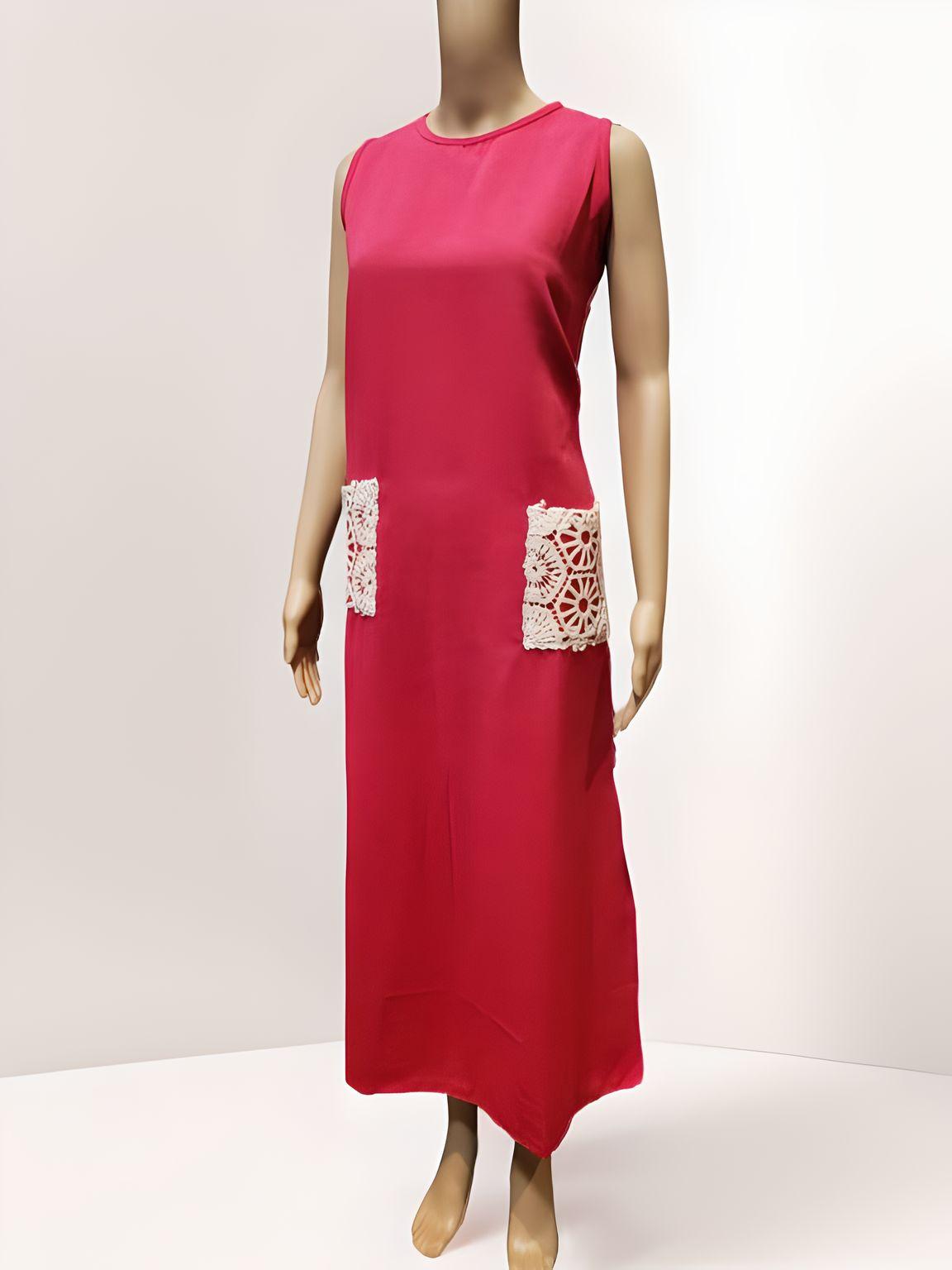 Sleeveless Crochet Pocket Dress - NovaSmartLinks