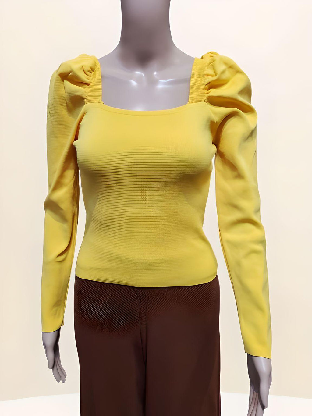 Woven Full Sleeve Blouse Ruched Shoulder - NovaSmartLinks