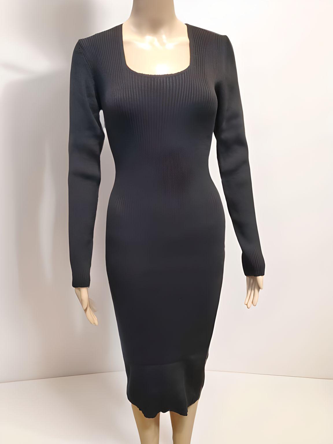 Long Sleeved Fitted Dress - NovaSmartLinks