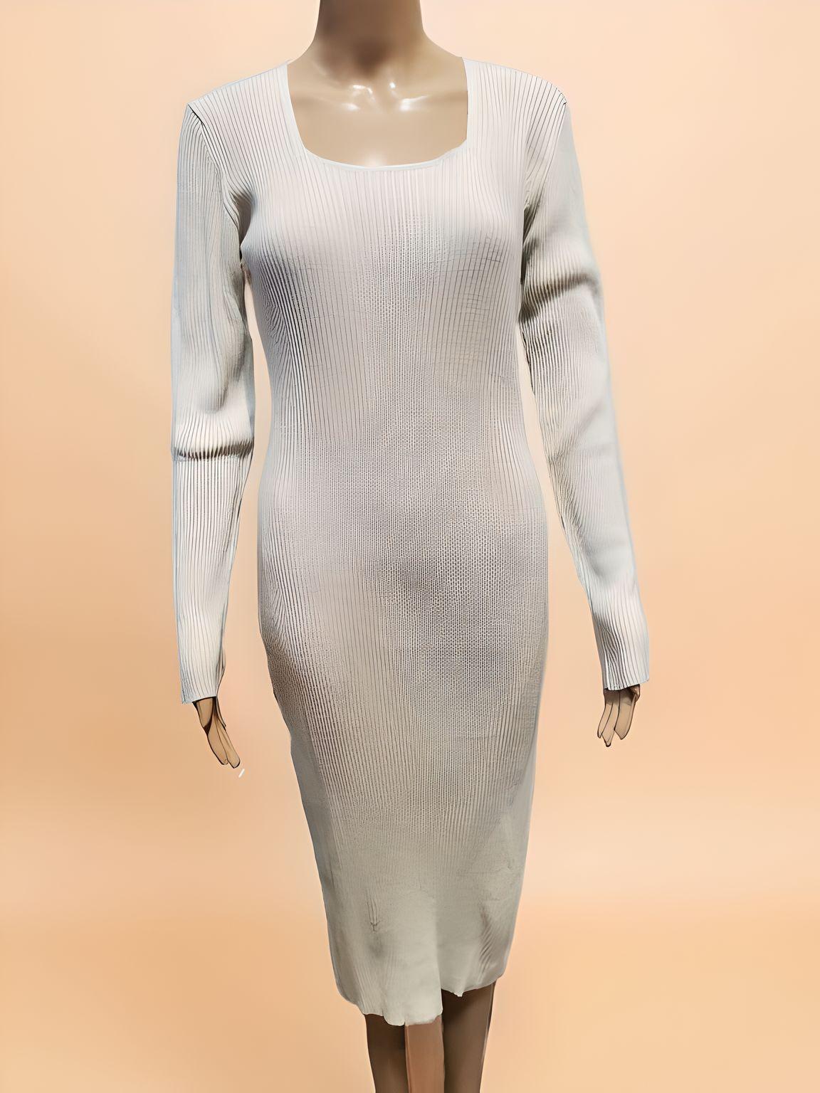 Long Sleeved Fitted Dress - NovaSmartLinks