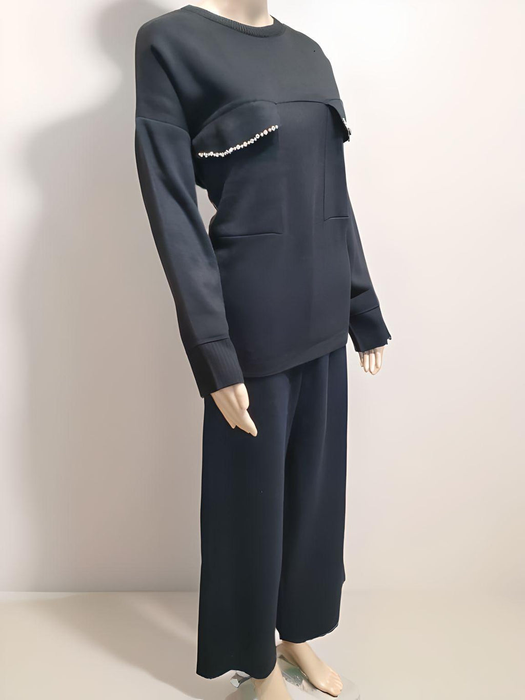 Crystal Pocket Full Sleeve Blouse - NovaSmartLinks