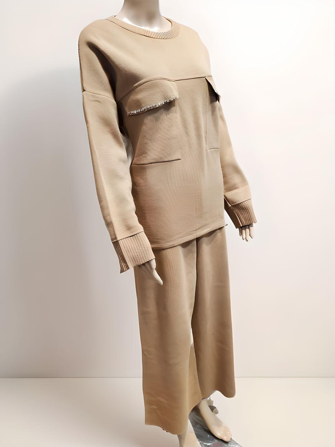 Crystal Pocket Full Sleeve Blouse - NovaSmartLinks