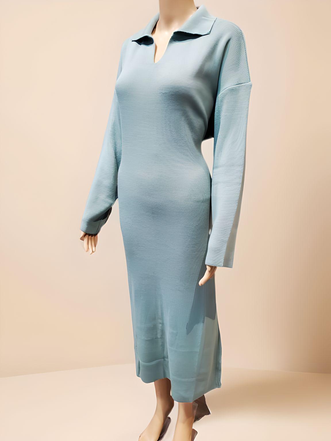 Collared Long Dress - NovaSmartLinks