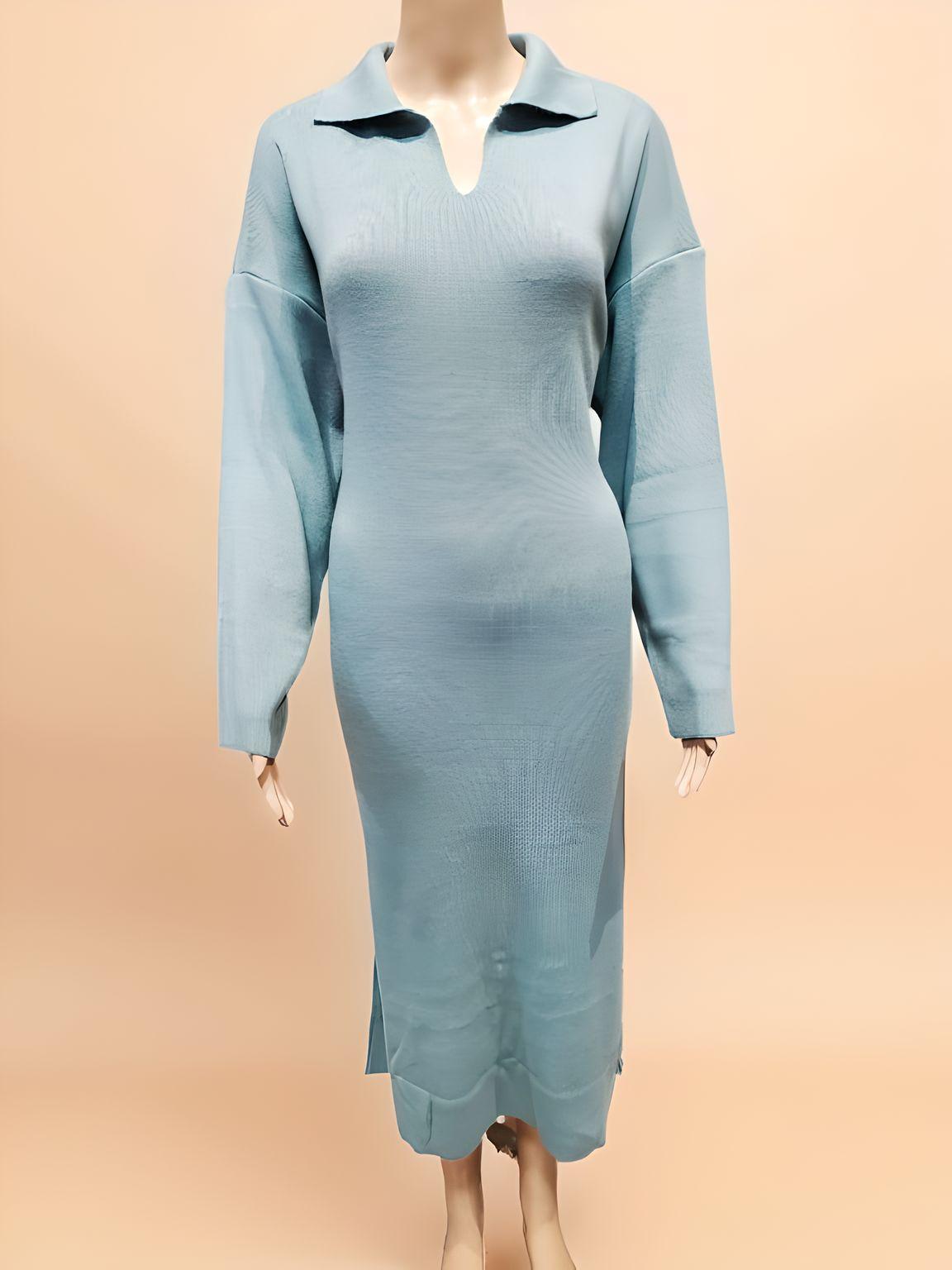 Collared Long Dress - NovaSmartLinks