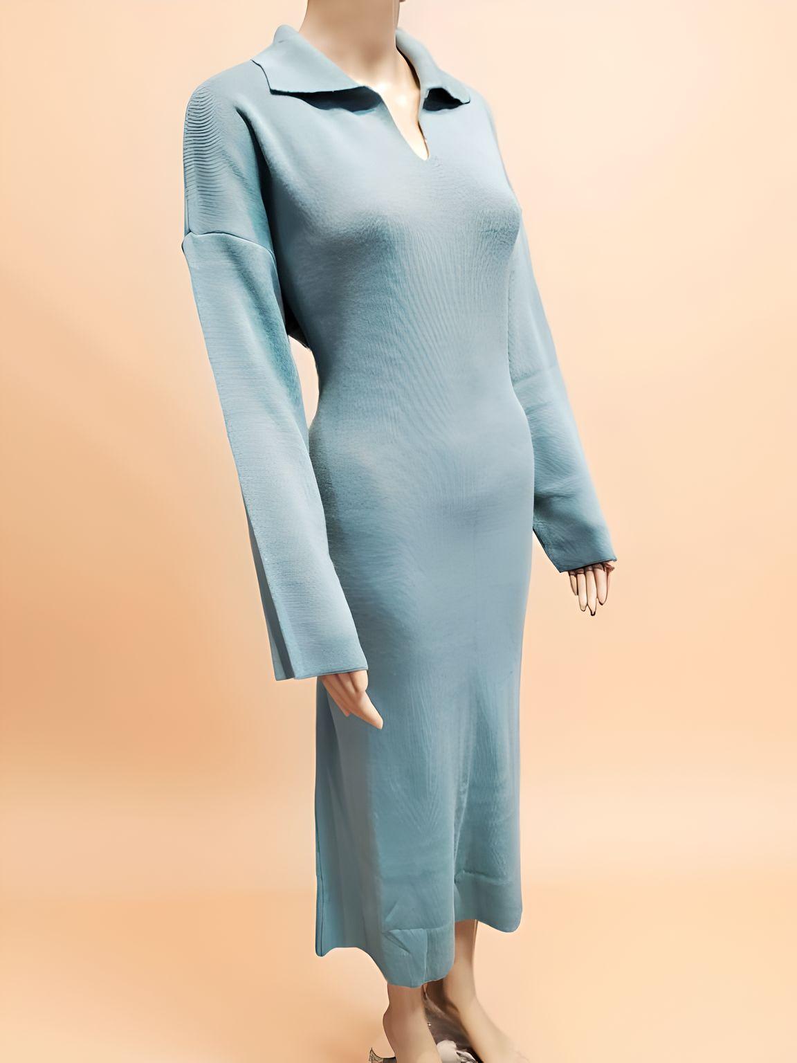 Collared Long Dress - NovaSmartLinks