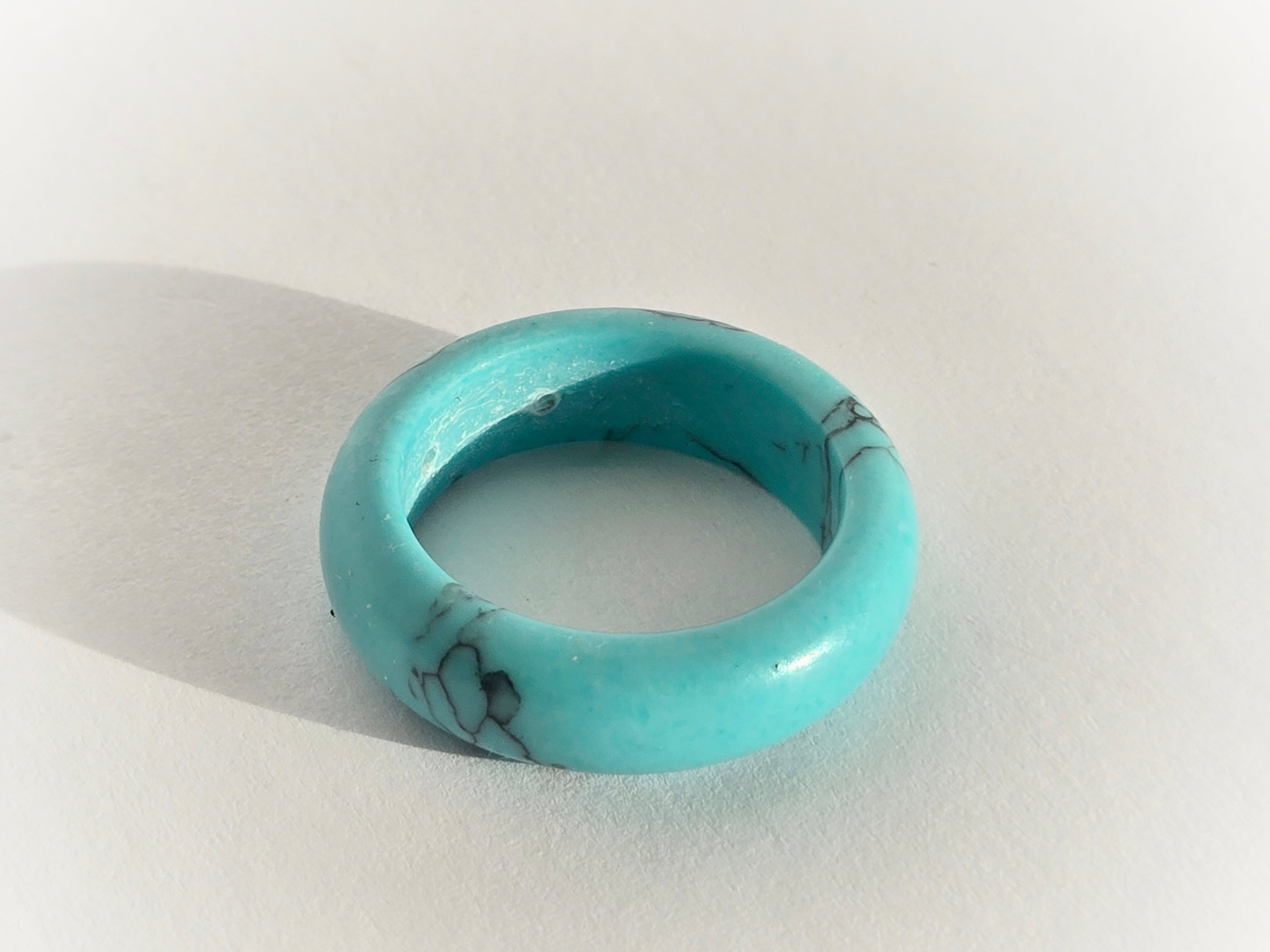 Natural Turquoise Stone Ring | Size 8 - NovaSmartLinks