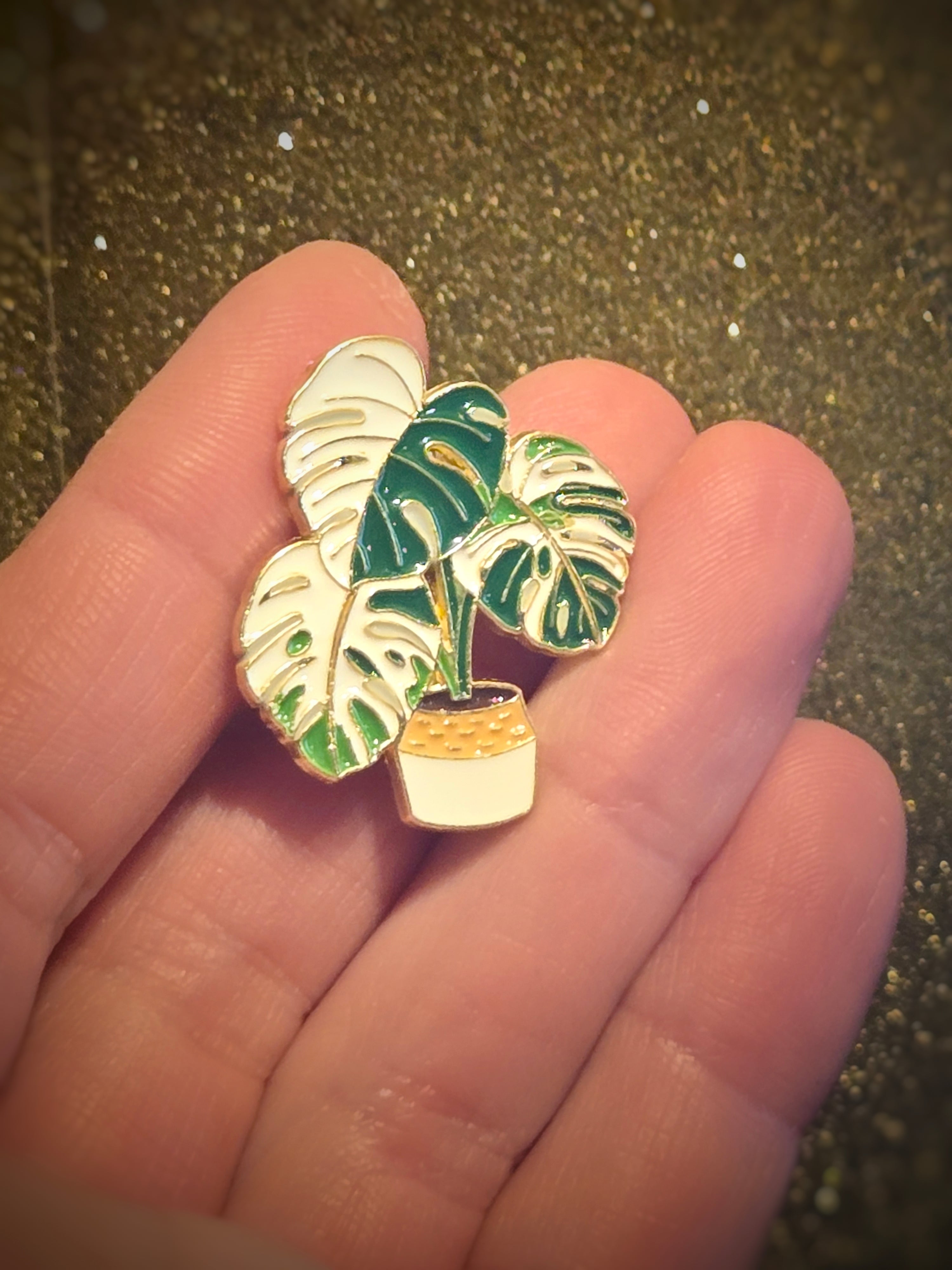 Variegated Monstera Plant | Collectible Pin - NovaSmartLinks