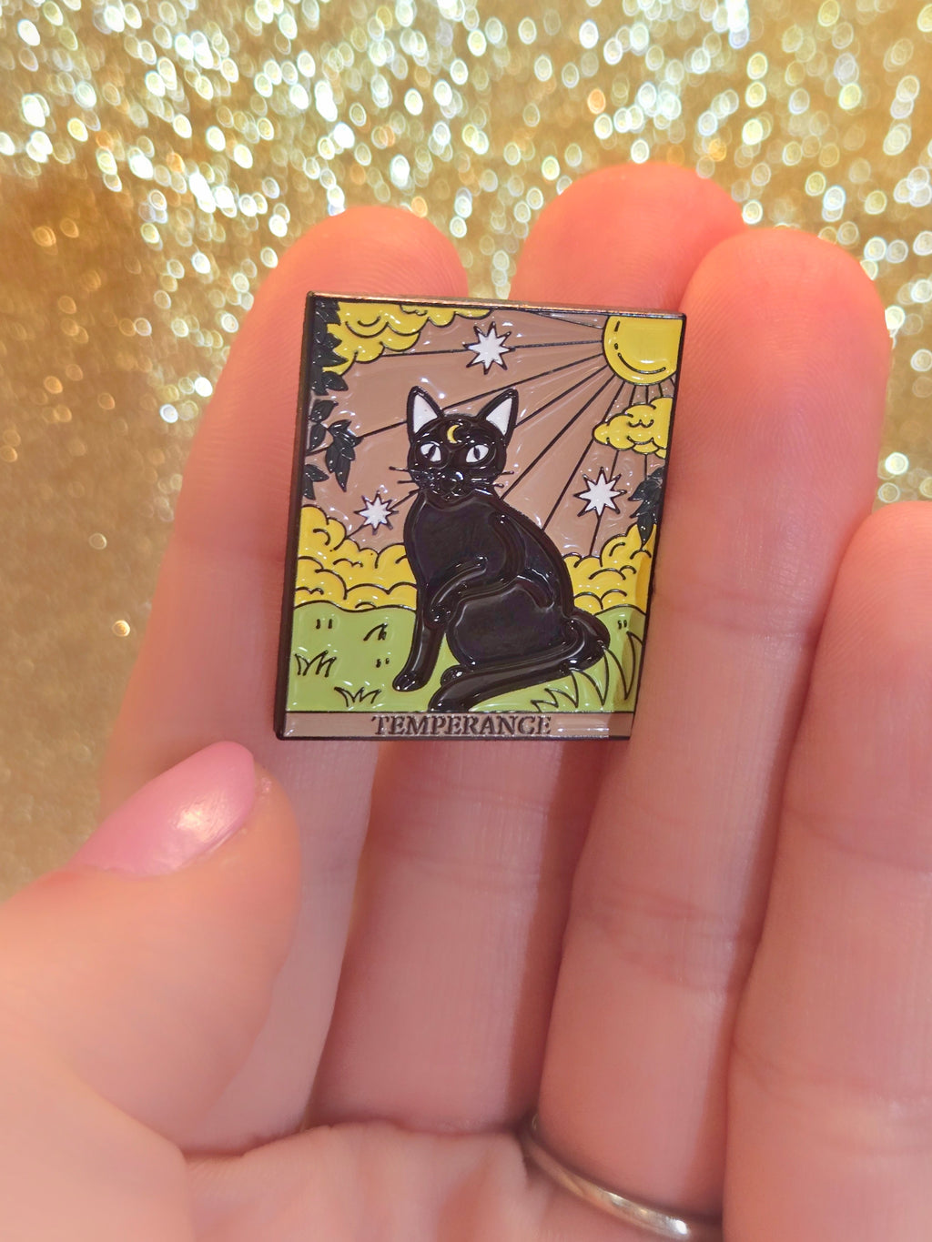 "Temperance" Cat Tarot Card | Collectible Pin - NovaSmartLinks