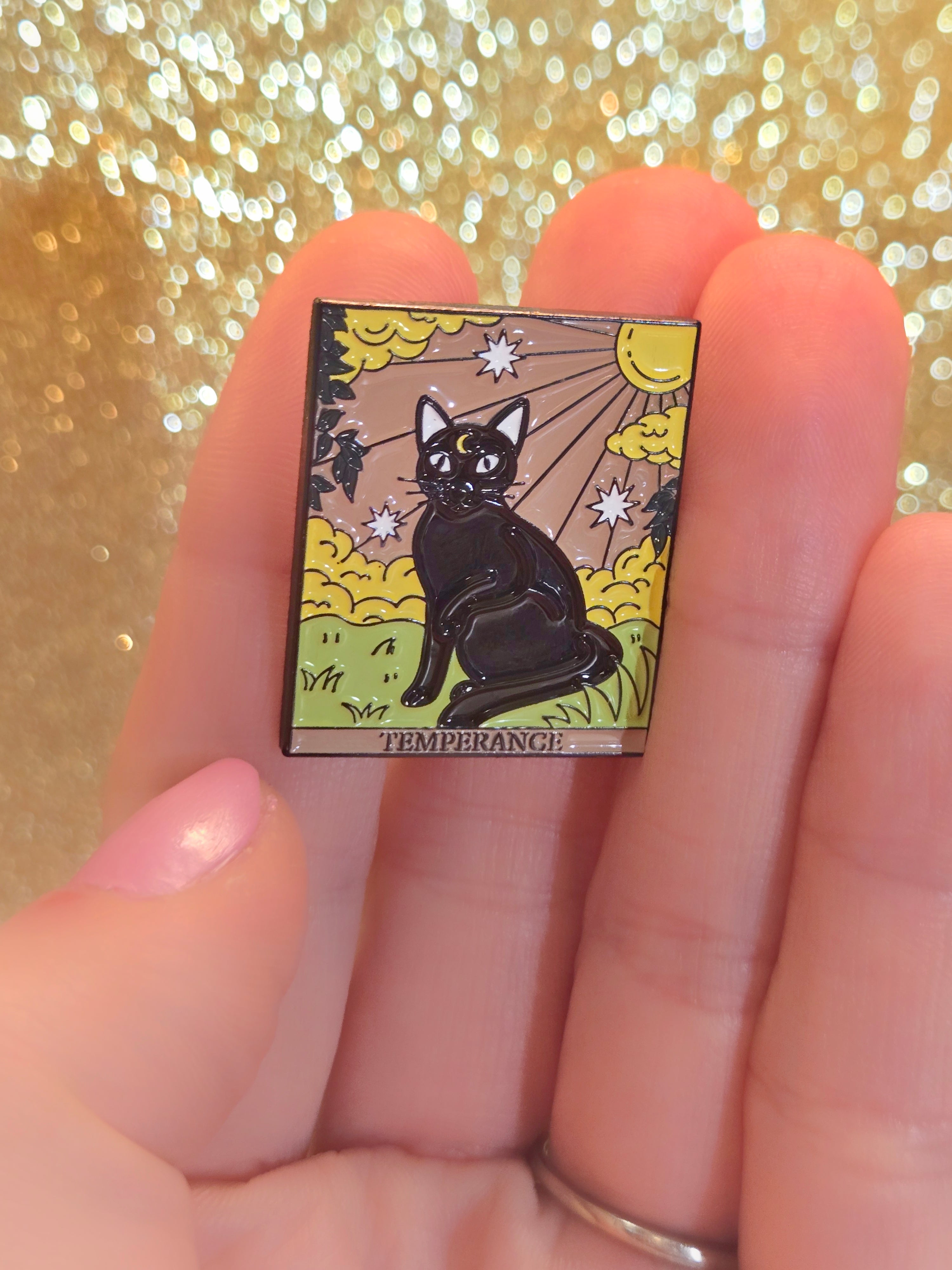 "Temperance" Cat Tarot Card | Collectible Pin - NovaSmartLinks
