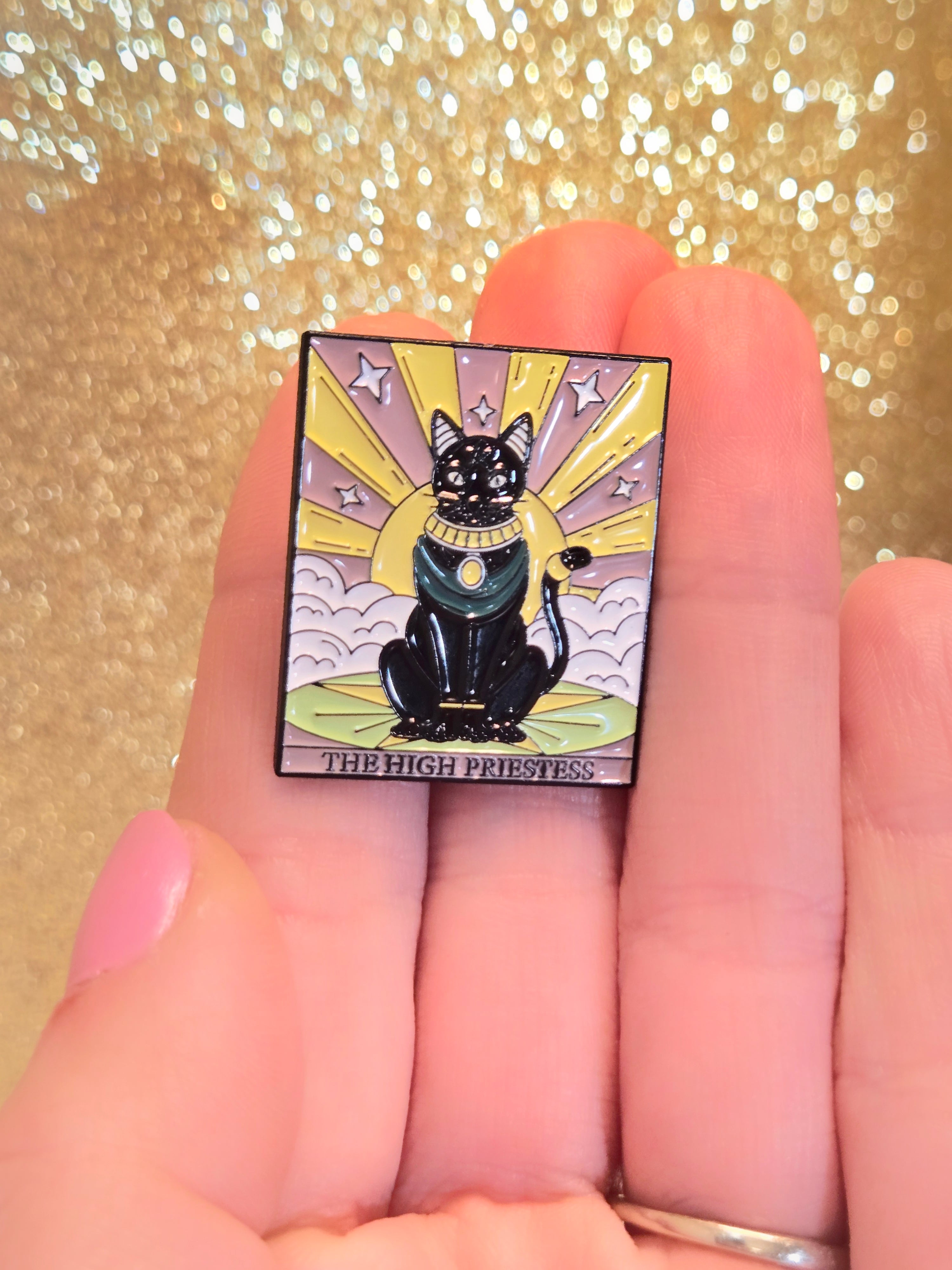 "The High Priestess" Cat Tarot Card | Collectible Pin - NovaSmartLinks
