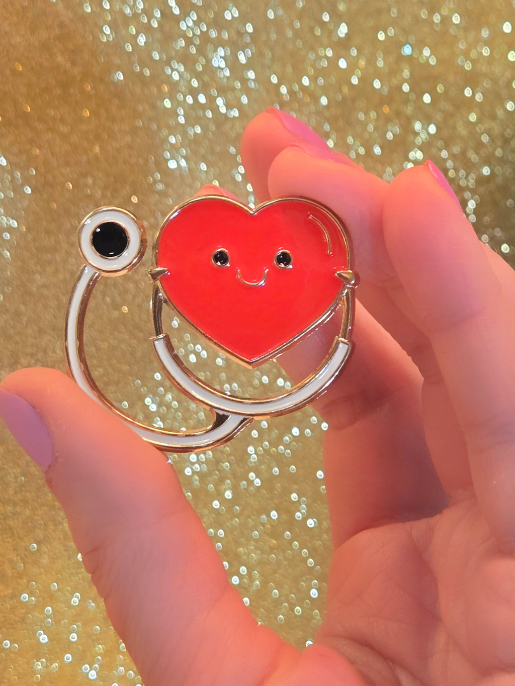 Heart Shaped Stethoscope | Collectible Pin - NovaSmartLinks