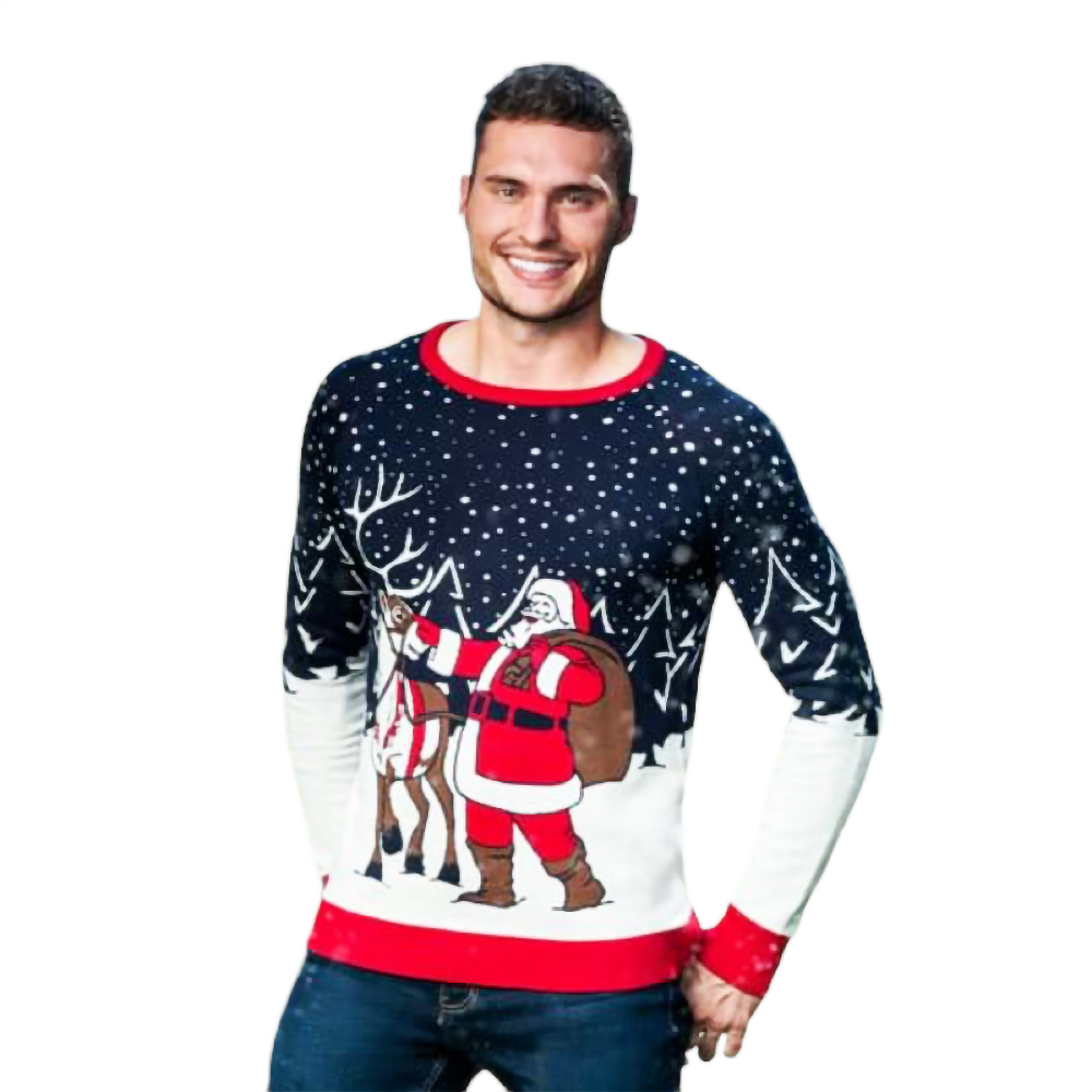Santa And Reindeer  Sweater - NovaSmartLinks