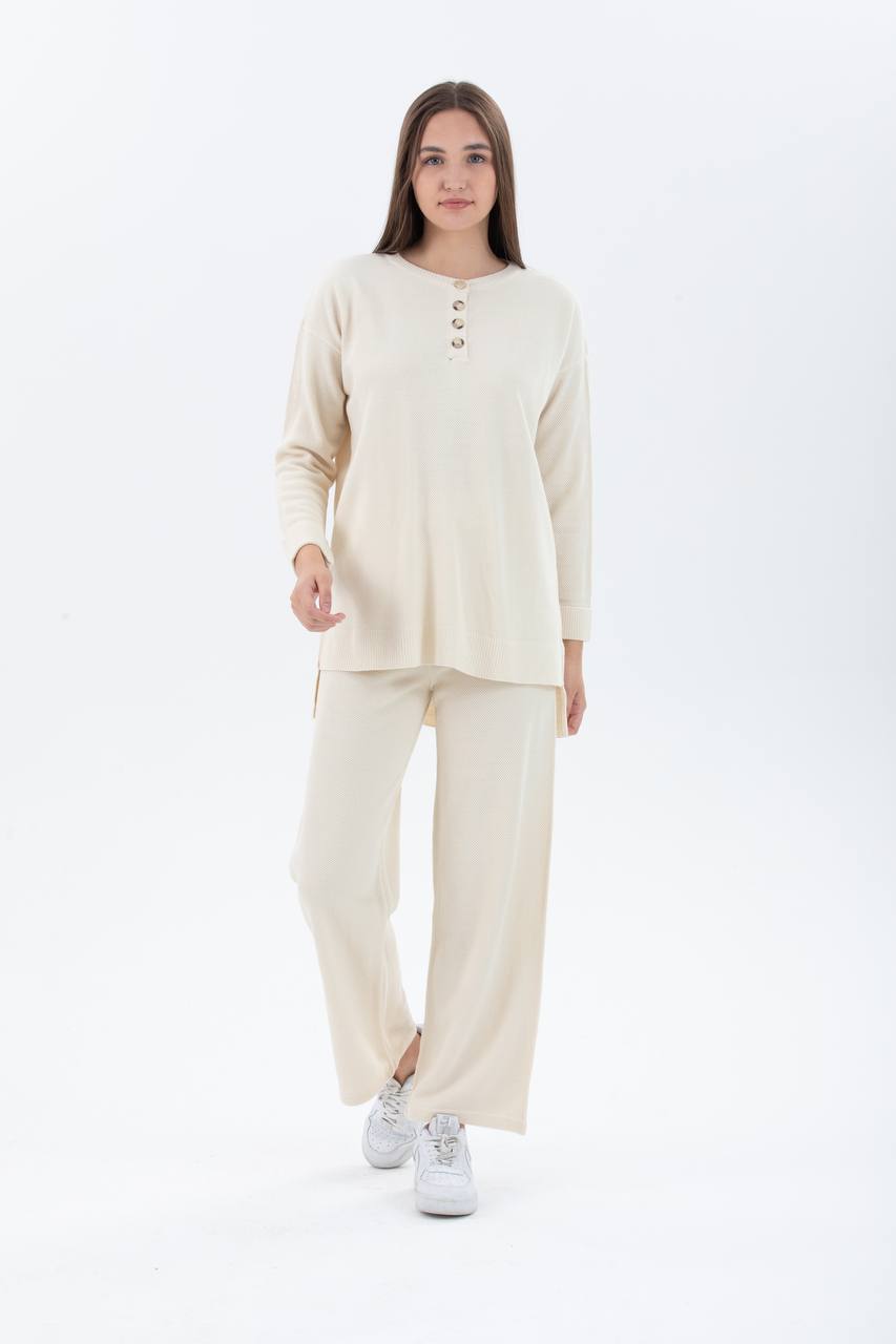 Buttoned 2-piece Co-ord Set - NovaSmartLinks