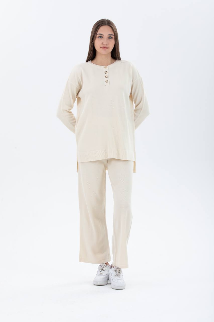 Buttoned 2-piece Co-ord Set - NovaSmartLinks