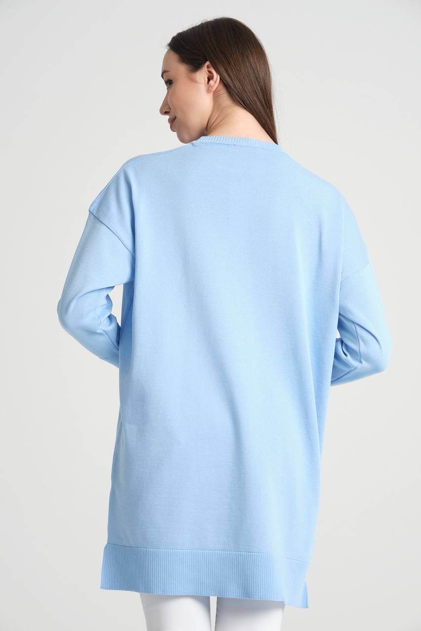 Long Tunic With Buttoned Sleeves - NovaSmartLinks