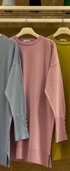 Long Tunic With Buttoned Sleeves - NovaSmartLinks