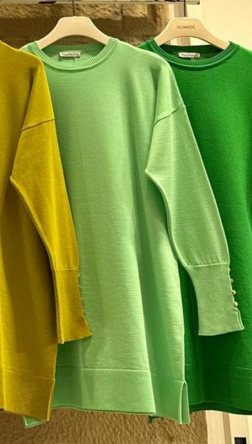 Long Tunic With Buttoned Sleeves - NovaSmartLinks