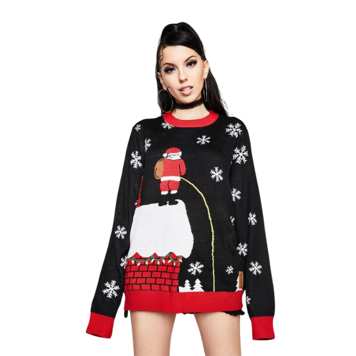 Leaky Roof Funny Christmas Sweater - NovaSmartLinks