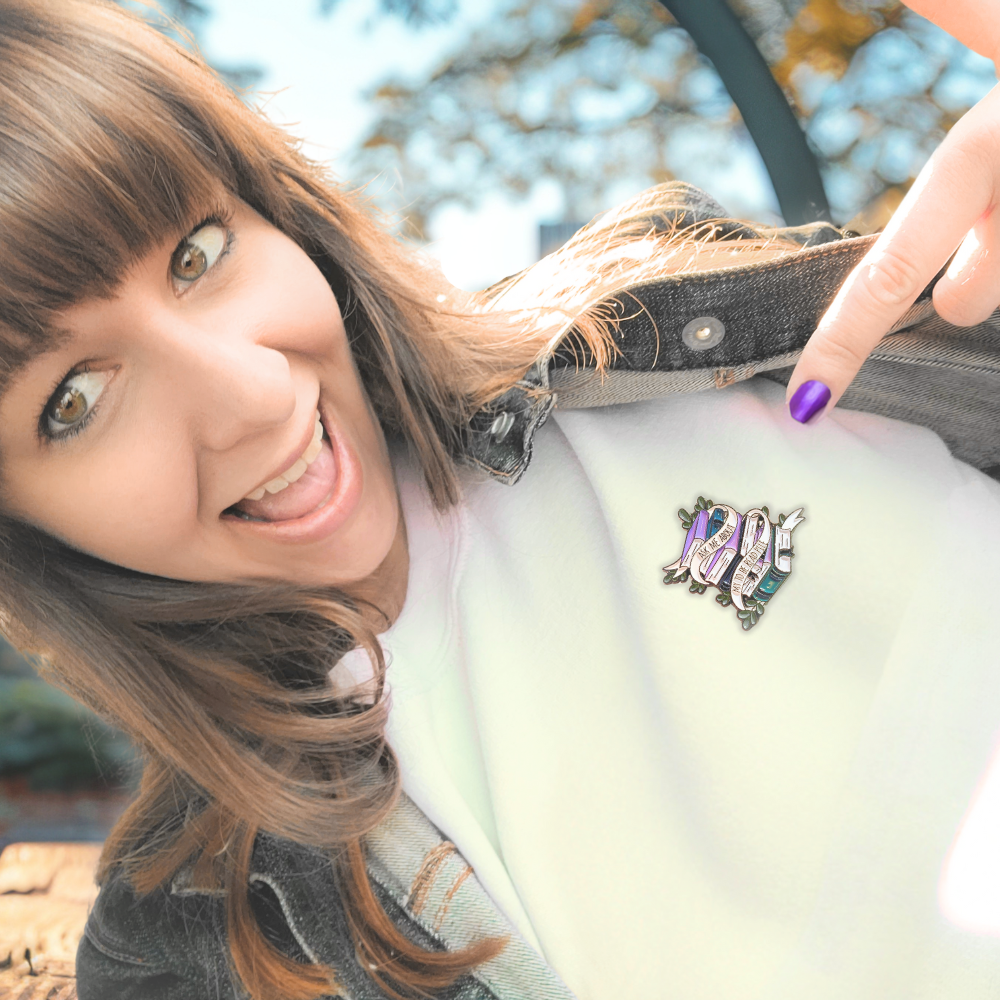 Ask Me About My "To Be Read" Pile | Collectible Pin - NovaSmartLinks