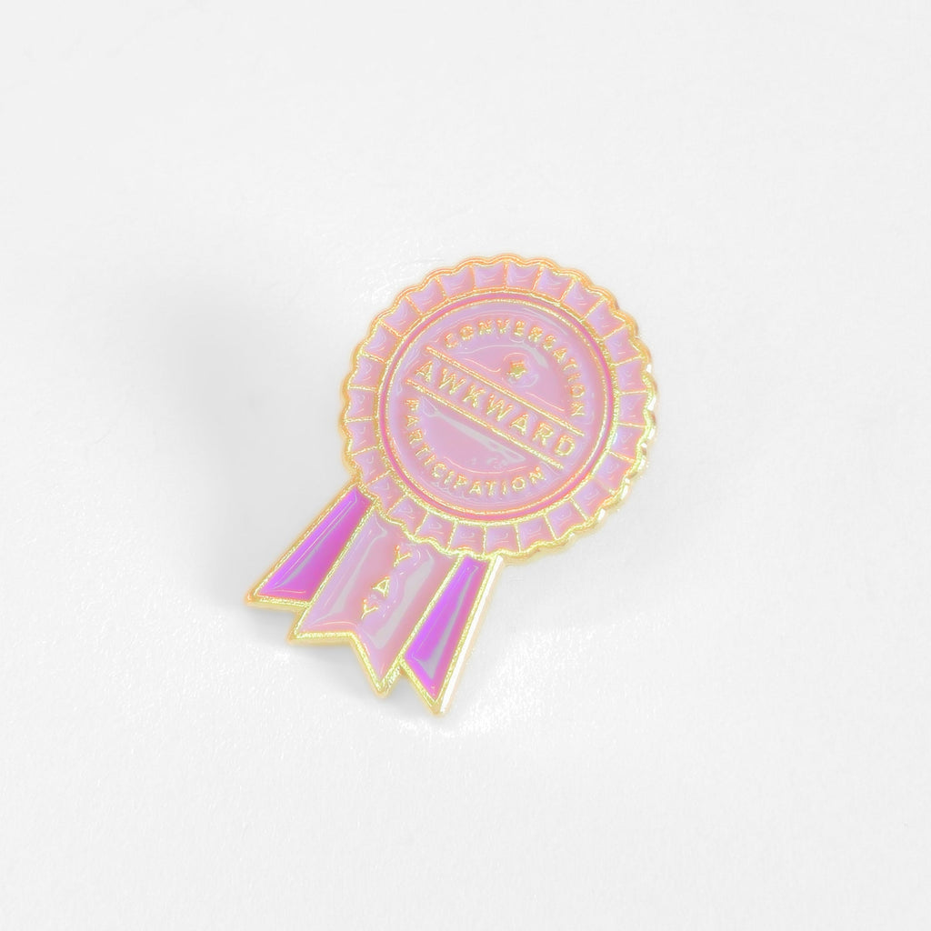 Awkward Conversation Participation (Award Ribbon) | Collectible Pin - NovaSmartLinks