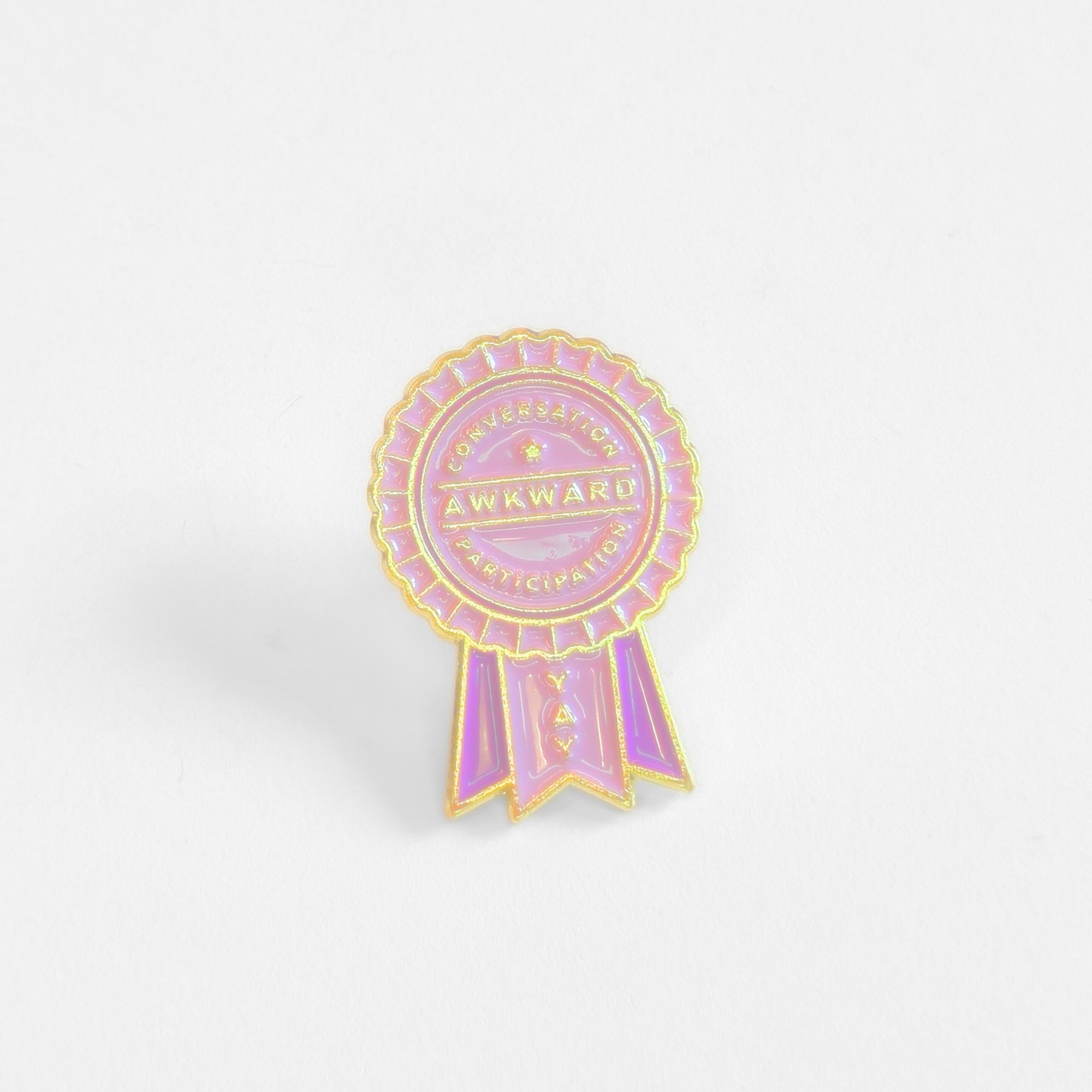 Awkward Conversation Participation (Award Ribbon) | Collectible Pin - NovaSmartLinks