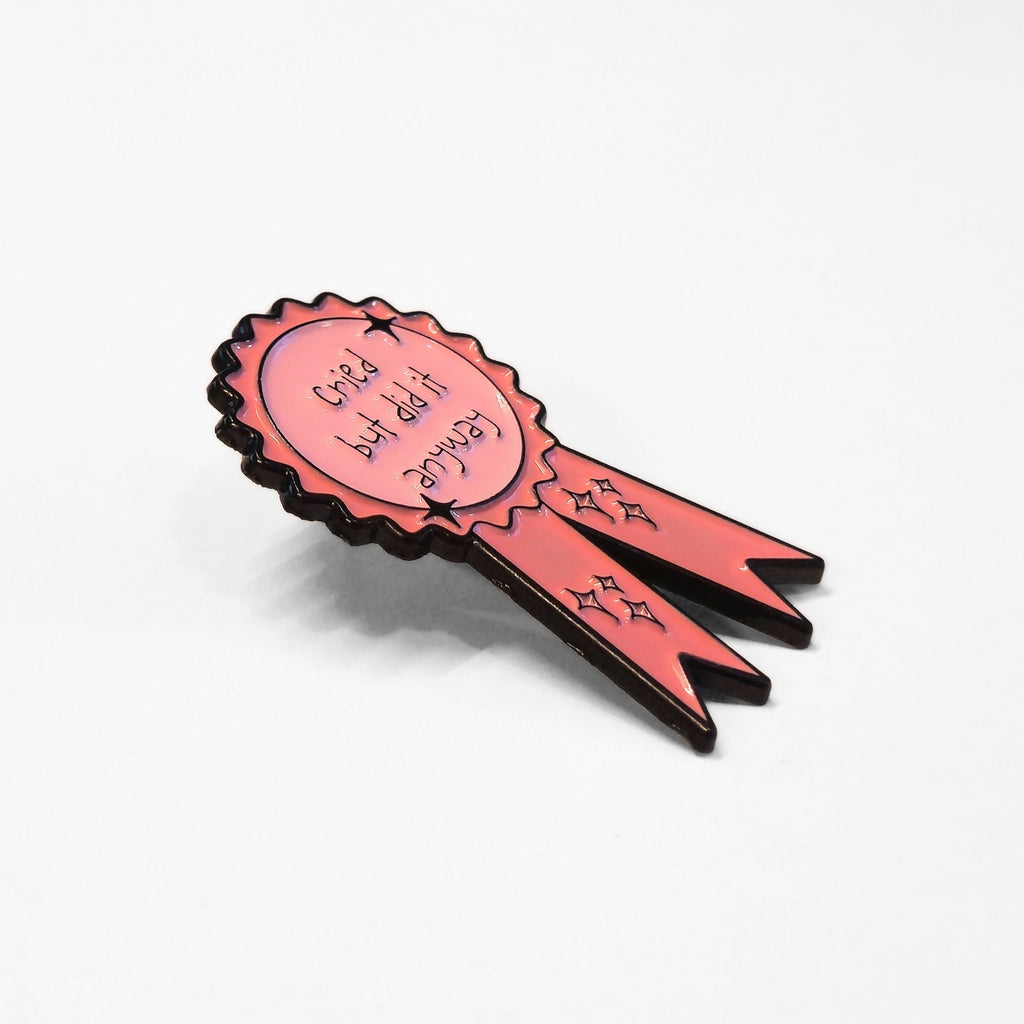 Cried But Did It Anyway (Award Ribbon) | Collectible Pin - NovaSmartLinks