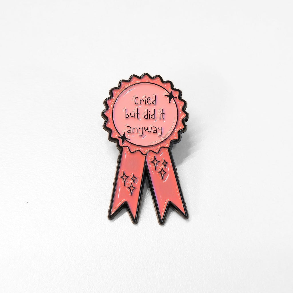 Cried But Did It Anyway (Award Ribbon) | Collectible Pin - NovaSmartLinks