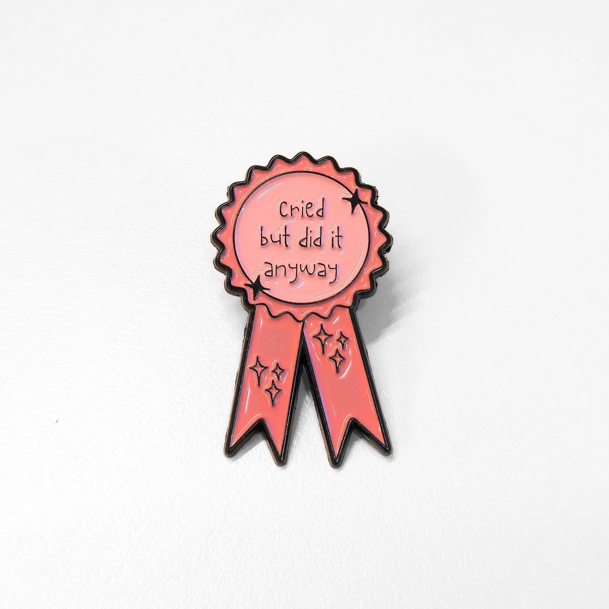 Cried But Did It Anyway (Award Ribbon) | Collectible Pin - NovaSmartLinks