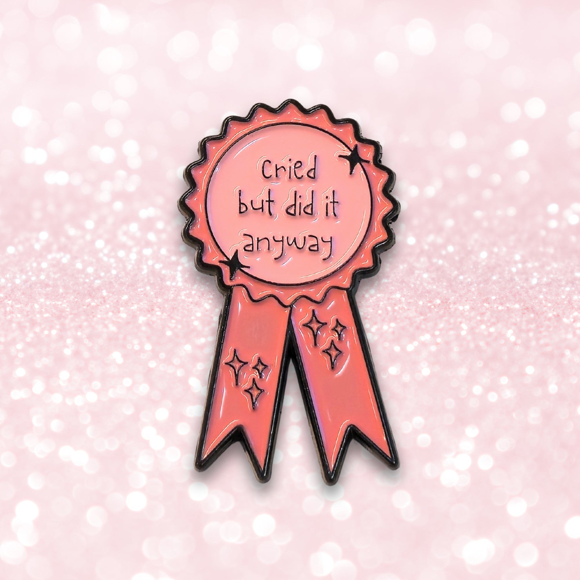 Cried But Did It Anyway (Award Ribbon) | Collectible Pin - NovaSmartLinks
