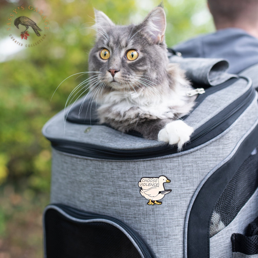 Choose Violence Goose | Collectible Pin - NovaSmartLinks