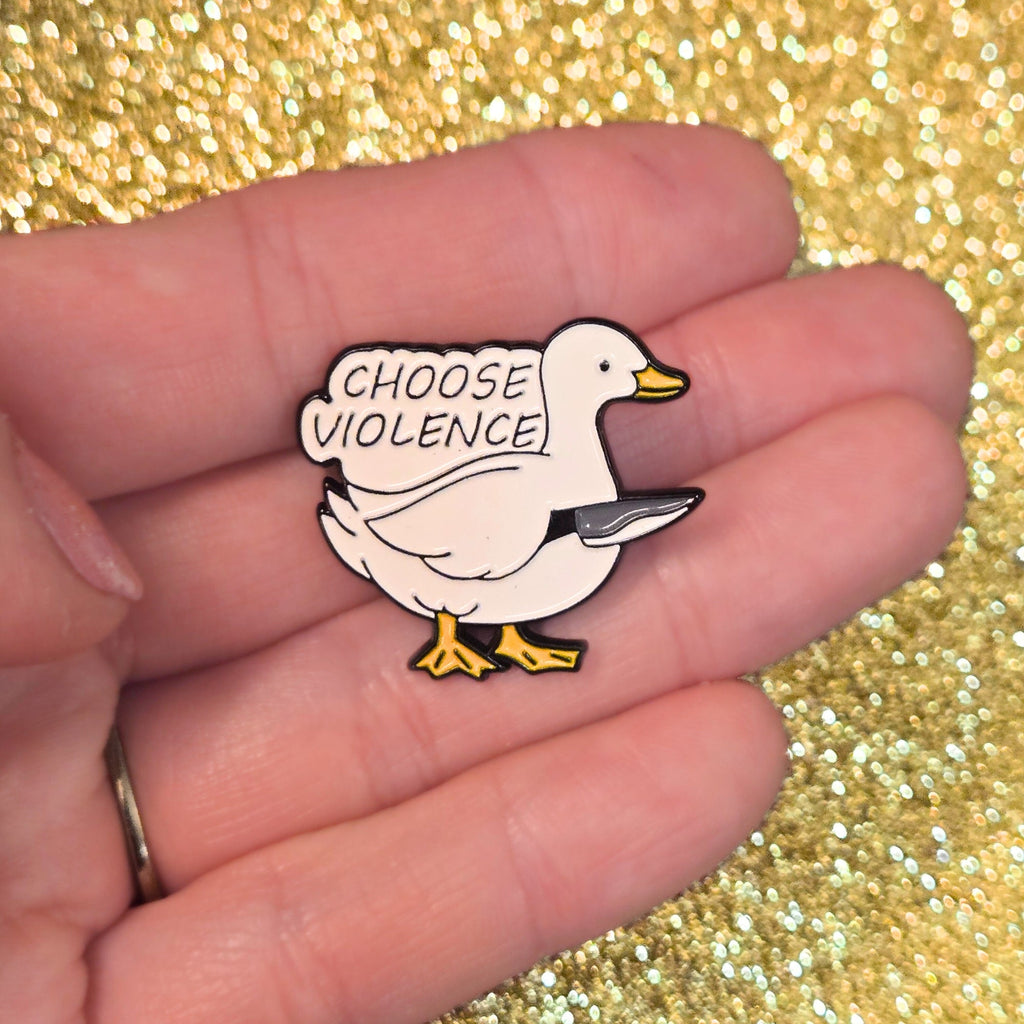 Choose Violence Goose | Collectible Pin - NovaSmartLinks