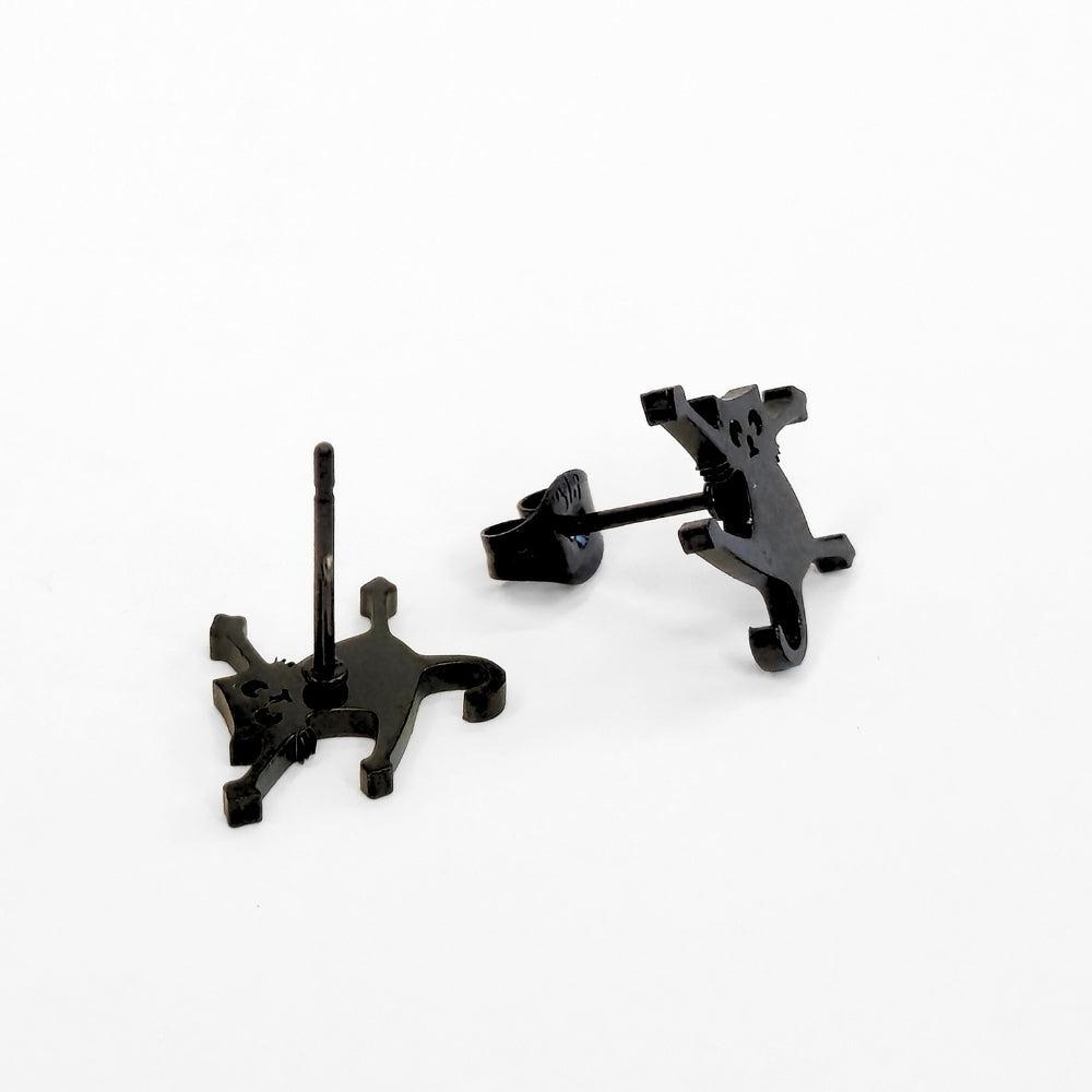 Clinging Black Cat Studs - NovaSmartLinks