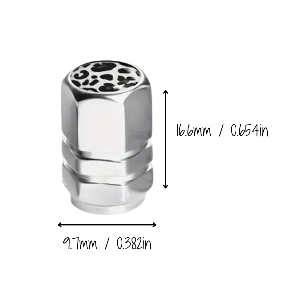 Cow Print Valve Stem Caps (2 Sets) - NovaSmartLinks