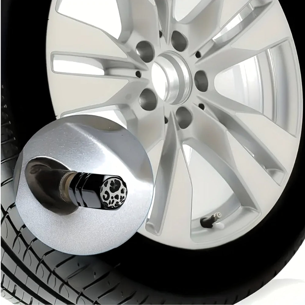 Cow Print Valve Stem Caps (2 Sets) - NovaSmartLinks