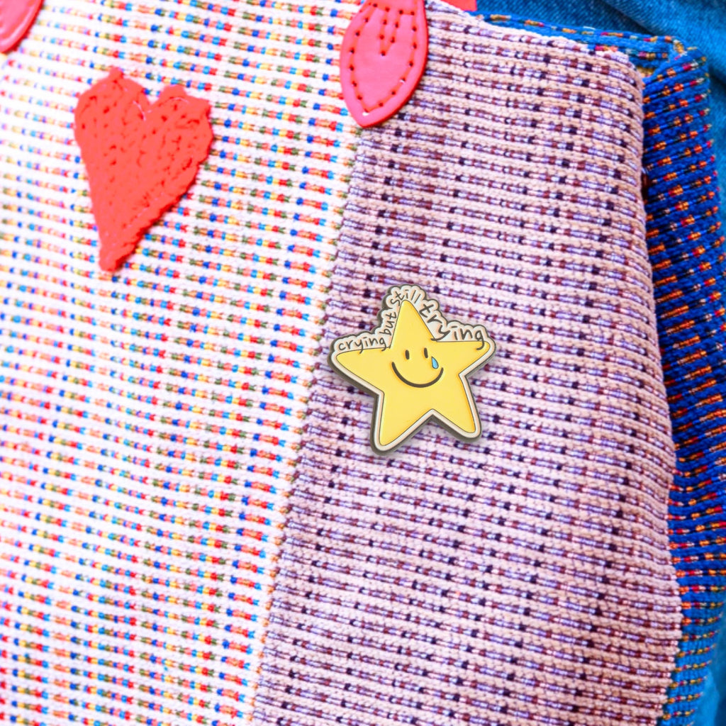 Crying But Still Trying | Collectible Pin - NovaSmartLinks