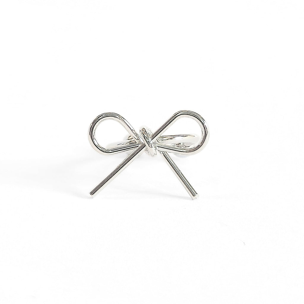 Dainty Bow Ear Cuff (Silver) - NovaSmartLinks