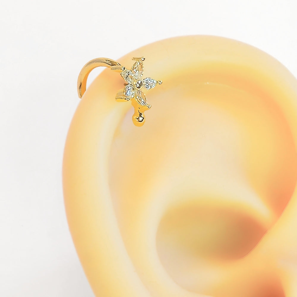 Star Flower Ear Cuff - NovaSmartLinks