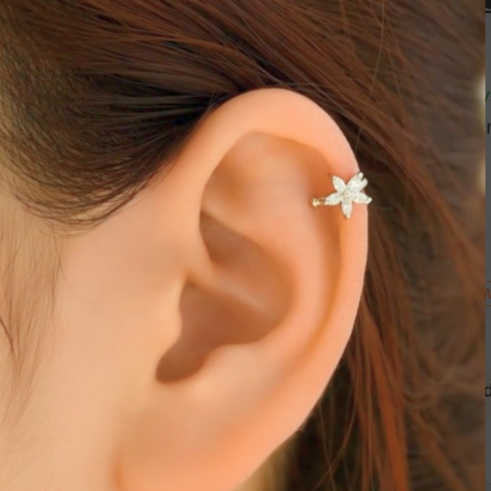 Star Flower Ear Cuff - NovaSmartLinks