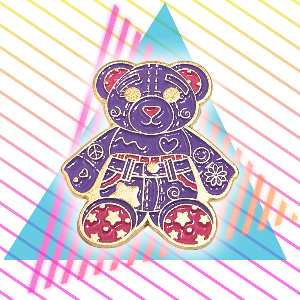 Doodle Bear 90s Retro | Collectible Pin - NovaSmartLinks