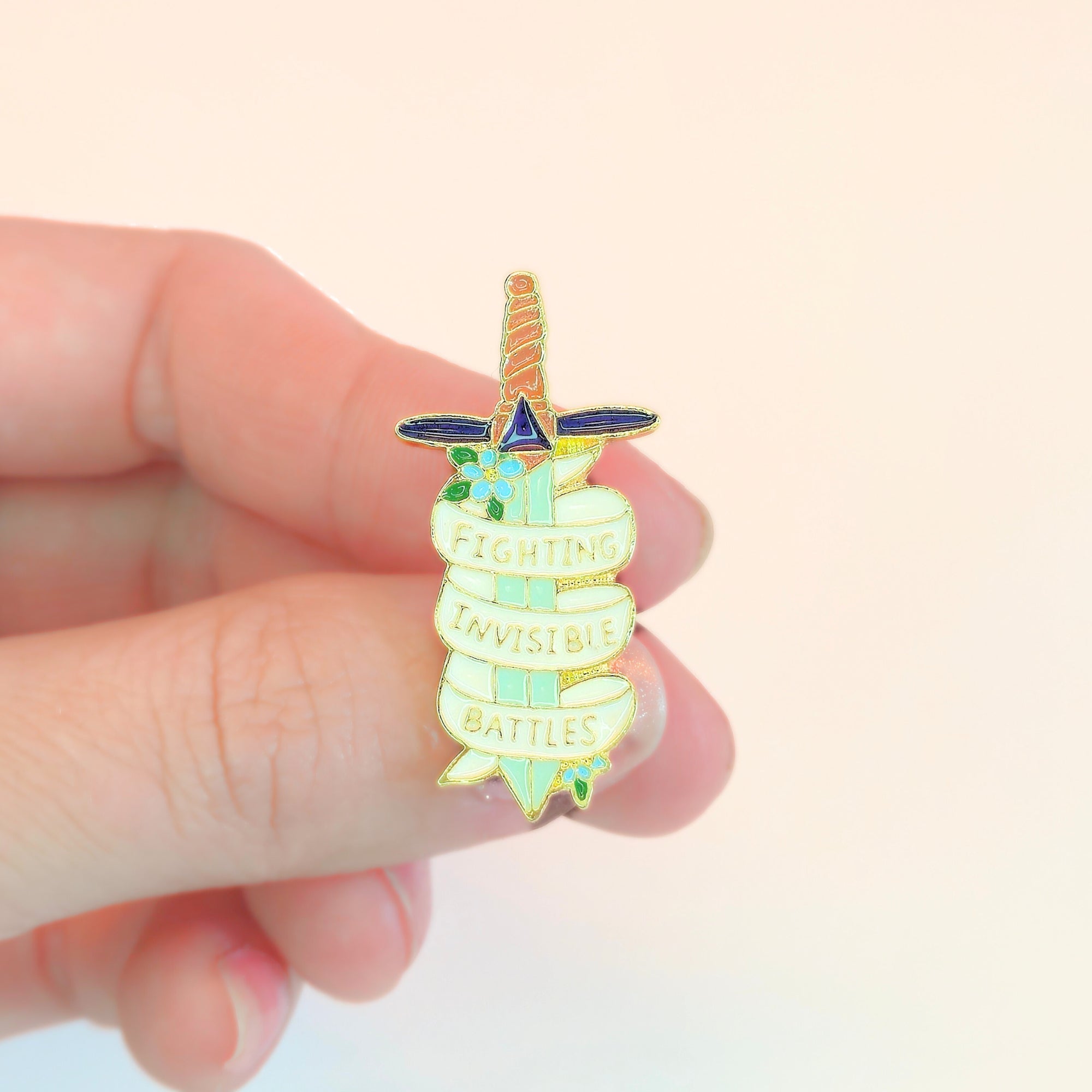 Fighting Invisible Battles | Collectible Pin - NovaSmartLinks